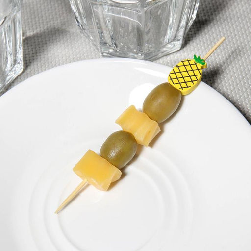 Шпажки Озорной ананас, 12 см, набор 25 шт - Доляна фото 4