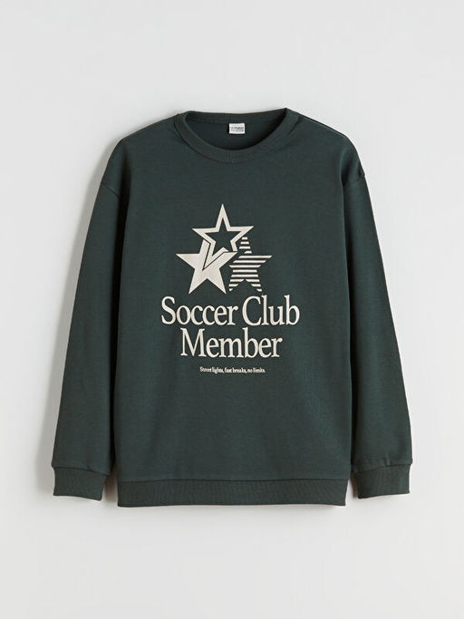 Bisiklet Yaka Erkek ?ocuk Sweatshirt