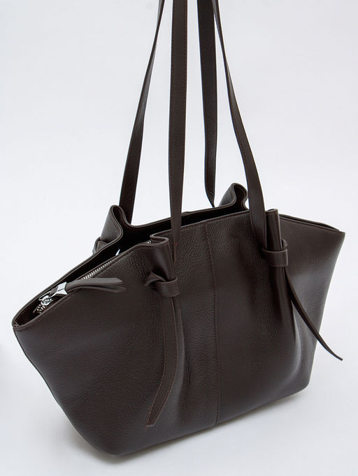 Сумка женская кожаная 2394-1Y coffee Polina&Eiterou