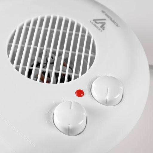 Тепловентилятор Luazon LTO-06, напольный, спиральный, 2000 Вт, 20 м², 2 режима, белый