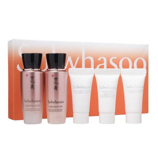 Набор антивозрастных миниатюр глубокого омоложения и восстановления кожи SULWHASOO The Ultimate S 5 Set, Water 25ml+ Emulsion 25ml+ Serum 5ml+Eye Cream 3ml+Cream 5ml