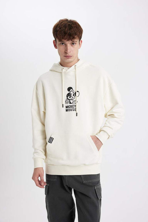 Толстовка оверсайз с капюшоном Disney Mickey & Minnie - Defacto фото 5