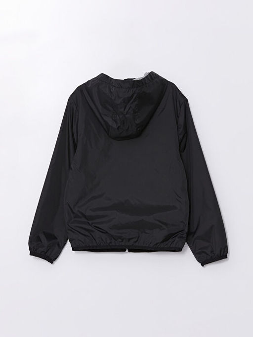 Kap??onlu Be?ikta? Bask?l? Erkek ?ocuk Mont - Waikiki фото 3