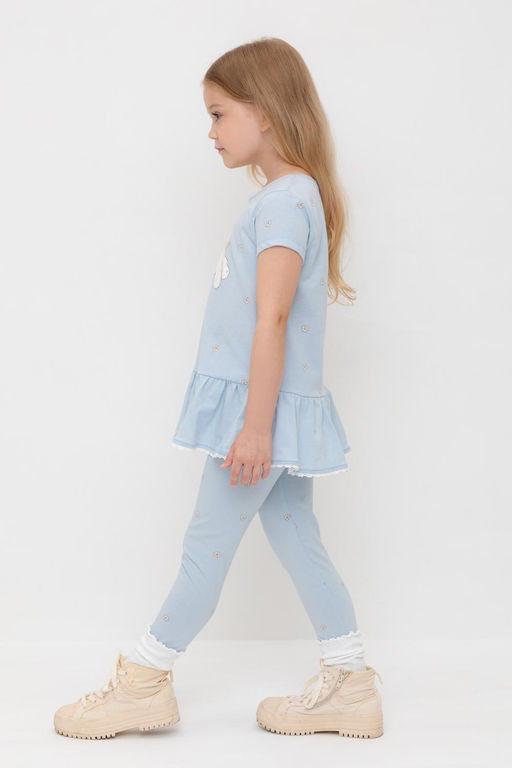 Crockid _ КР 4074/голубой,любимые ромашки к563 брюки (лосины) для дев  фото 5