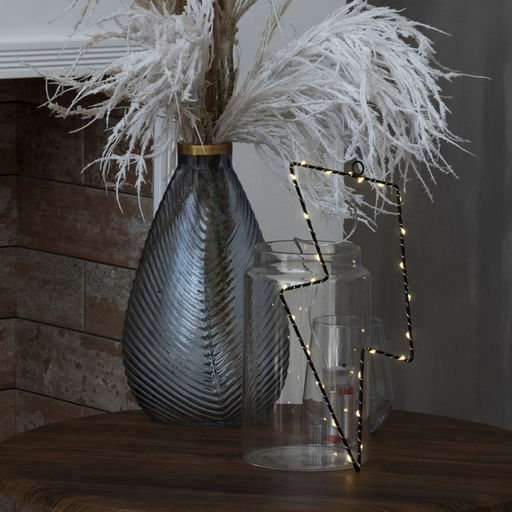 Светодиодная фигура «Молния» 16×29 см, металл, батарейки ААх2 (не в комплекте), свечение тёплое белое