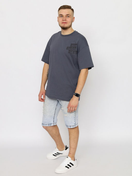 CRB wear/CWMM 60317-48 Футболка мужская,темно-серый/Ex.Cherubino  фото 3