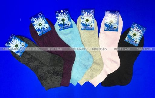 Цена за 10 пар. Ажур носки женские БЕЛЫЕ арт. С-90 (Б-1) 23  фото 21