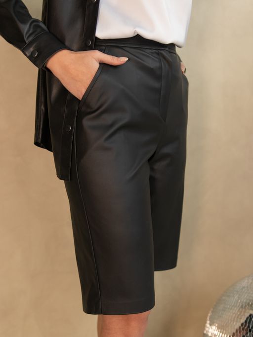 шорты из экокожи 4460-0528 - Трика фото 5