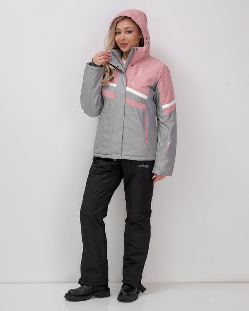 Горнолыжный костюм женский зимний серого цвета 02808Sr - Mtforce фото 5