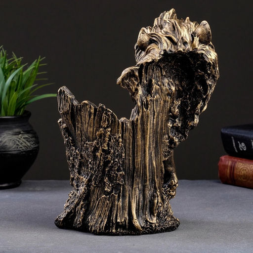 Подставка для бутылки «Лев», под бронзу, 14×19×24 см