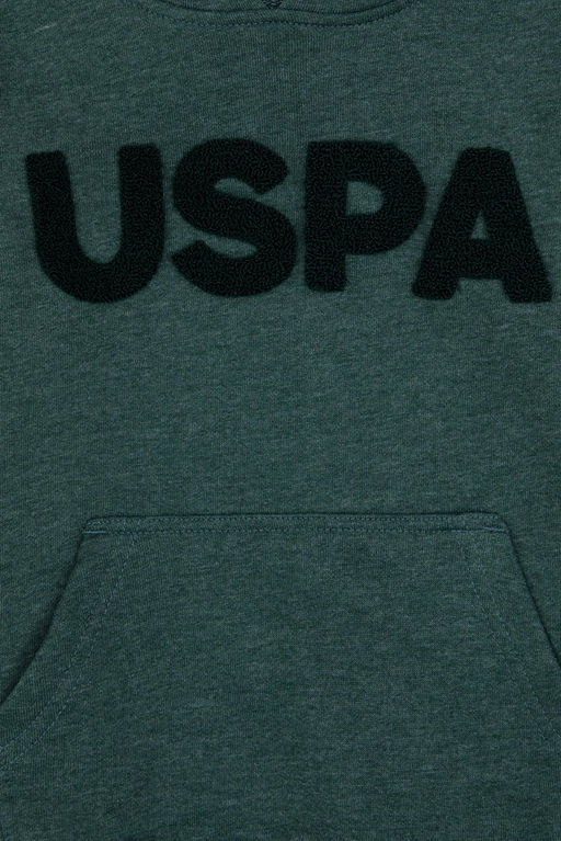 Erkek _ocuk Koyu Ye_il Basic Kap__onlu Sweatshirt Sepette S_rpriz _ndirim - U.s. polo assn фото 3