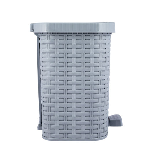 Контейнер для мусора с педалью 12л Артлайн серый