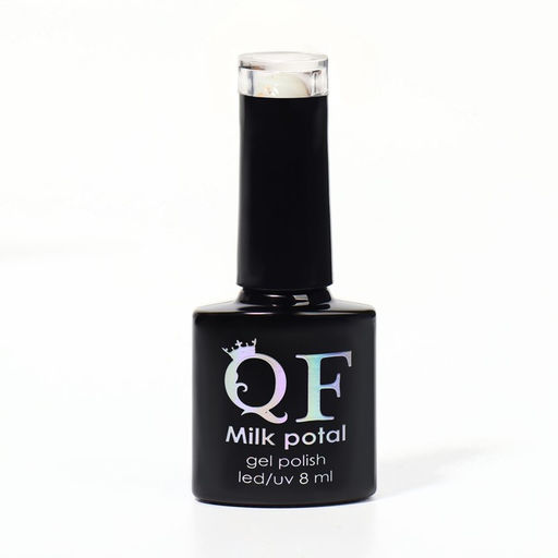 Гель лак для ногтей, MILK POTAL, 3-х фазный, 8мл, LED/UV, цвет белый/шампань (03) - Queen fair фото 8