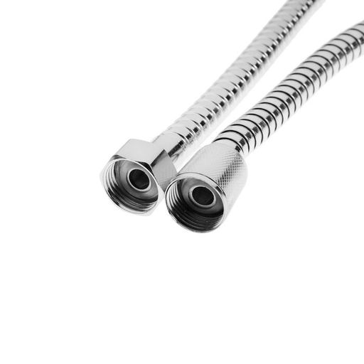 Душевой шланг ZEIN Z17PS, 150 см, гайки металл 1/2", запрессовочная втулка латунь, хром, Имп/Имп