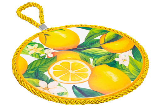 Подставка п/горячее 17*17*1 см Лимоны, круг - Elan gallery фото 7