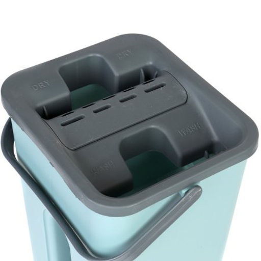 Ведро с вертикальным отжимом и шваброй Моп / S2-1 /уп 24/ голубой - Галеонтрейд фото 9