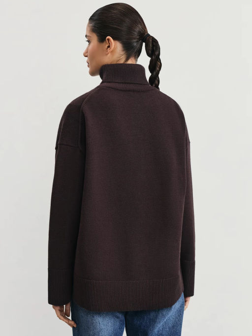 Джемпер из вискозы с воротником-стойкой  Zarina