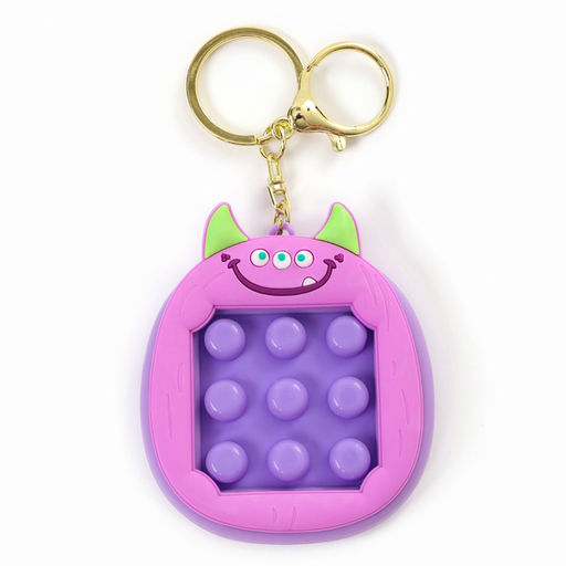 Цена за 12 шт. Антистресс - брелок детский «Монстр», POP IT, МИКС