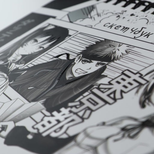 Скетчбук в твердой обложке на гребне А5, 80 л. 100 г/м Аниме. Комикс - Artfox фото 4