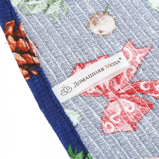 Салфетка хозяйственная 50х60см Зимнее чудо, вафельное полотно, хлопок 100%, плотность 245г/м2, без упаковки, Домашняя мода (Россия)  фото 5