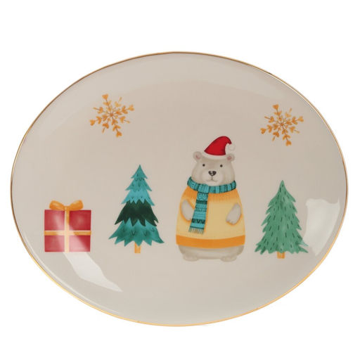 Блюдо, L30,5 W25 H2,5 см