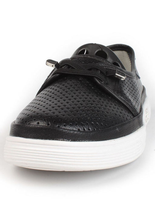 03-A5657 BLACK Полуботинки женские (натуральная кожа)