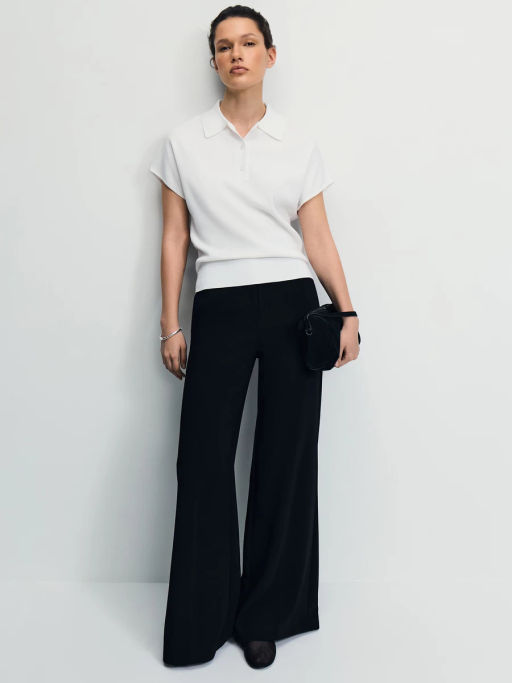 Джемпер поло из вискозы / Zarina  фото 3