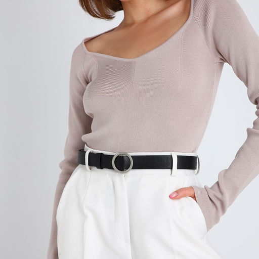 Ремень женский, ширина 3 см, пряжка металл, винт, цвет чёрный - Simaland фото 3