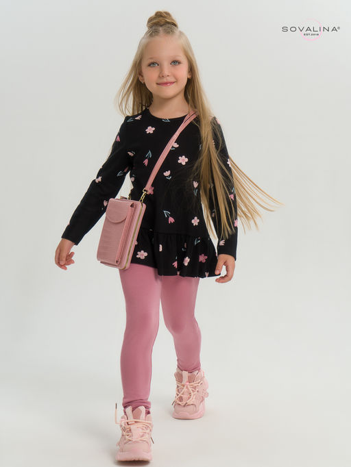 Костюм Алиса тюльпаны на черном-сухая роза - Sovalina фото 11