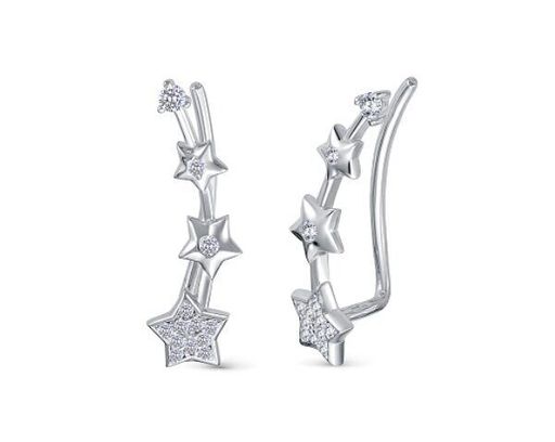 Серьги из серебра куб.циркон., В10-1009