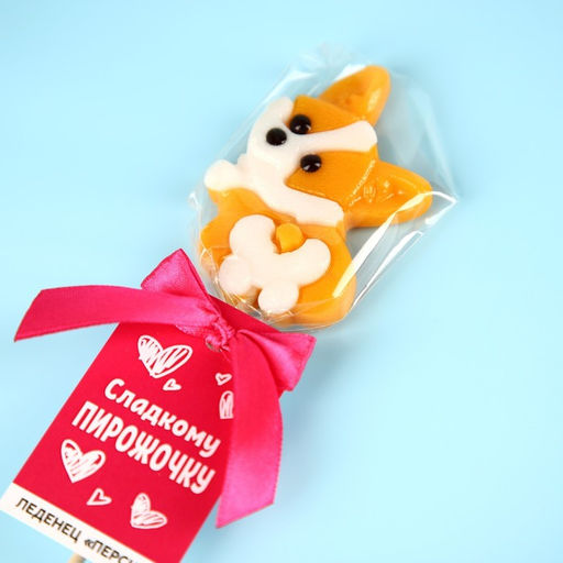 Леденец на палочке Сладкому пирожочку, со вкусом персика, 25 г