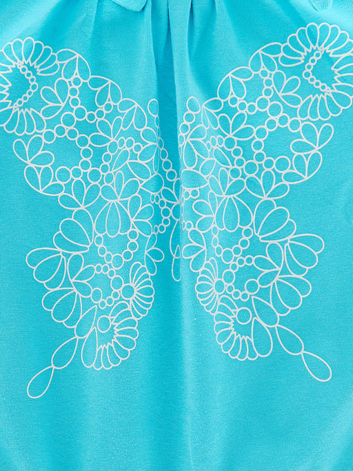 Футболка-топ UD 0359 голубой/белый кант - Mini maxi фото 16