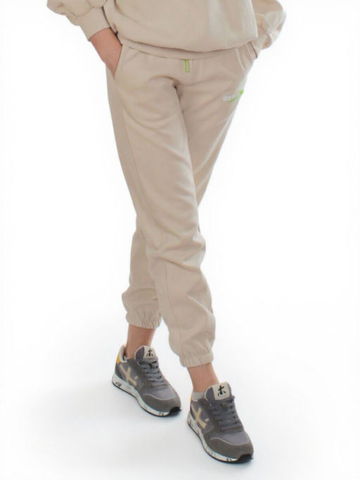 3160/3161 BEIGE/LT. GREEN Костюм спортивный женский (95% хлопок, 5% эластан)