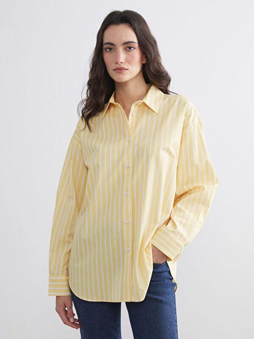 ?izgili Oversize Kad?n G?mlek