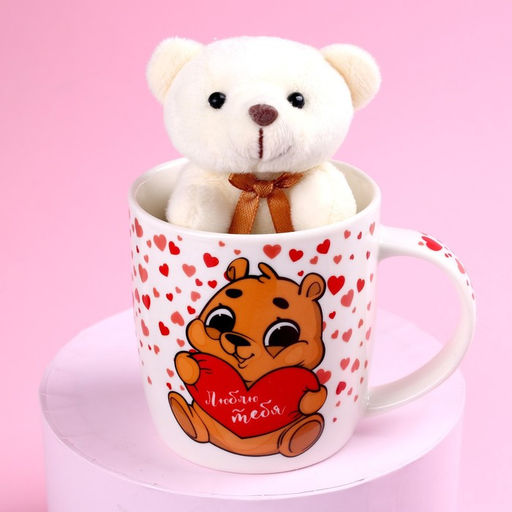 Подарочный набор Люблю тебя, мишка в кружке, МИКС - Milo toys фото 2