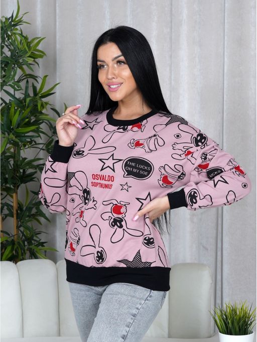 Женева кофта женская (розовый) - Lovetex фото 3