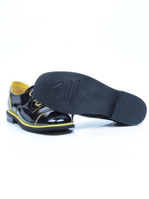 03-H491-H11-F384 BLACK Полуботинки женские (натуральная кожа) - Фабричный китай фото 16