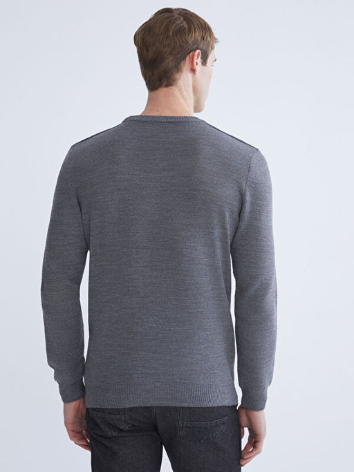 Bisiklet Yaka Erkek Triko Kazak