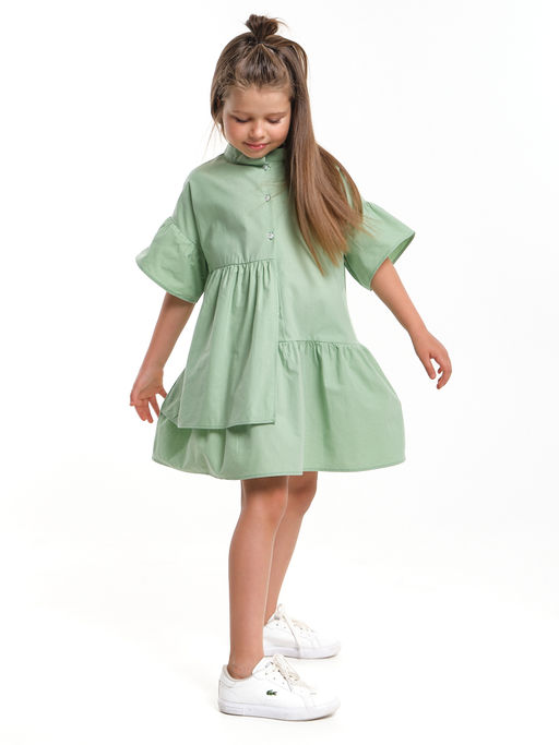 Платье Рубашка летнее хлопковое UD 7935 фисташка - Mini maxi фото 11