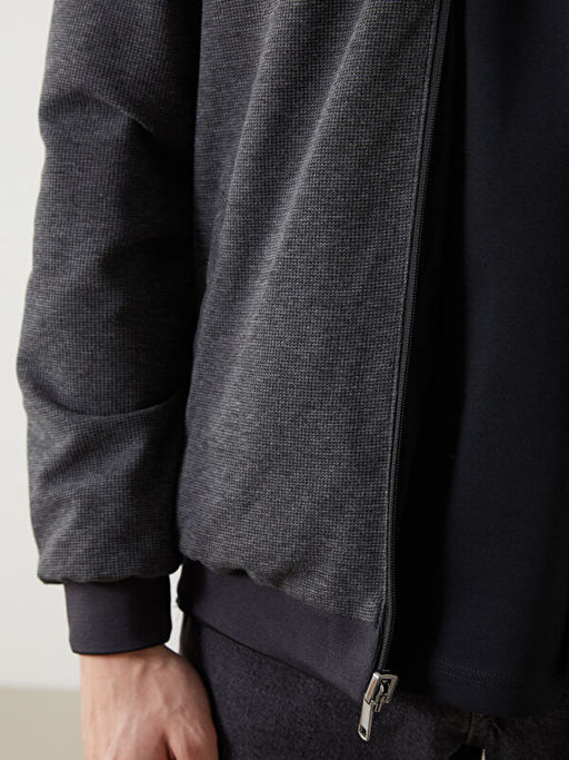 Standart Kal?p Uzun Kollu Erkek Ceket