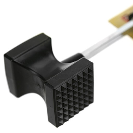 Молоток для отбивания мяса металл+пластик, двухсторонний Шеф 25,5см, основание-6,5х4,5х4,5см (Китай) - Домашняя Мода фото 2