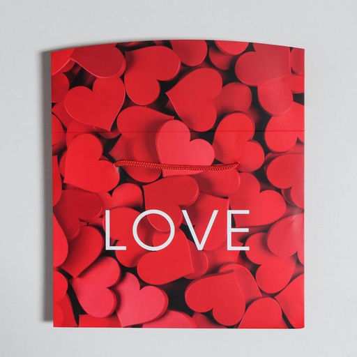 Цена за 2 шт. Пакеткоробка, подарочная упаковка, Love, 23?18?11 см