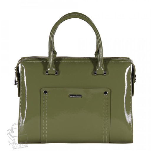 Сумка женская кожаная 9221-1 green Velina Fabbiano-Safenta