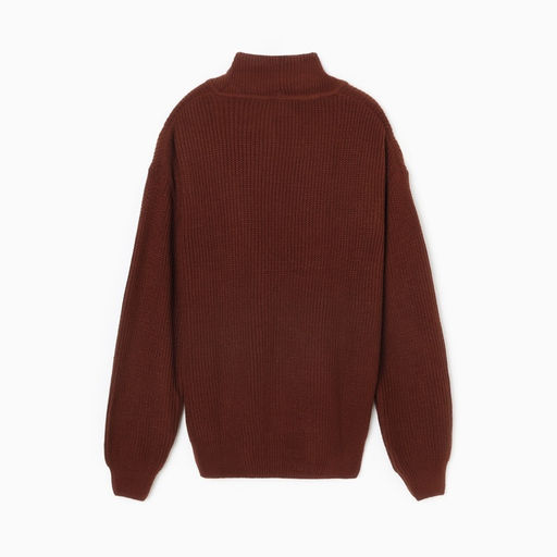 Кардиган на пуговицах женский MINAKU: Casual Collection, цвет шоколад, размер 50