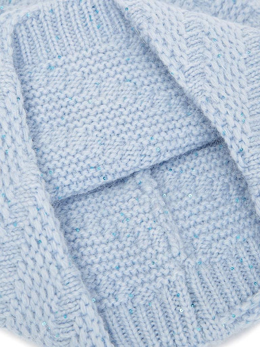 Шапка жен. анг+нейл+люр ZZ-BR55505 l.blue - Eleganzza фото 4