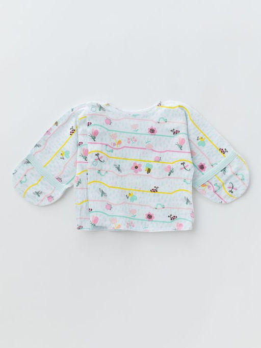 Распашонка для малышей из тонкого хлопка, зелёный - Lesi kids фото 16