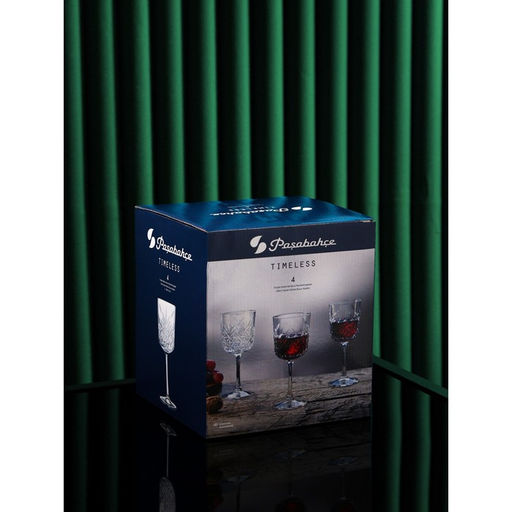 Бокалы Paşabahçe Timeless, 330 мл, набор 4 шт., стекло, прозрачные