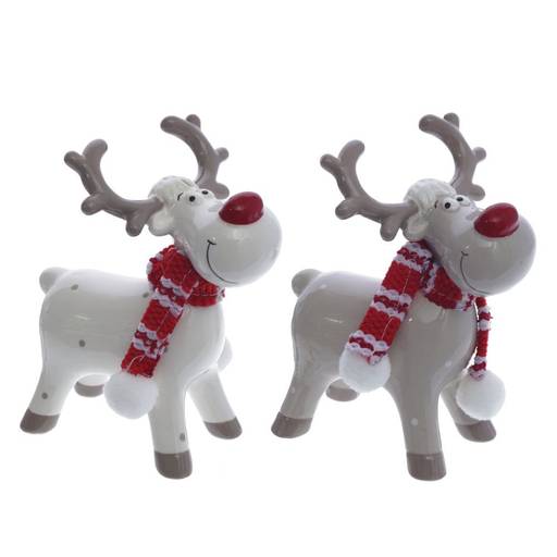 Фигурка декоративная "Олень", L9,5 W13 H14,5 см, 2в.