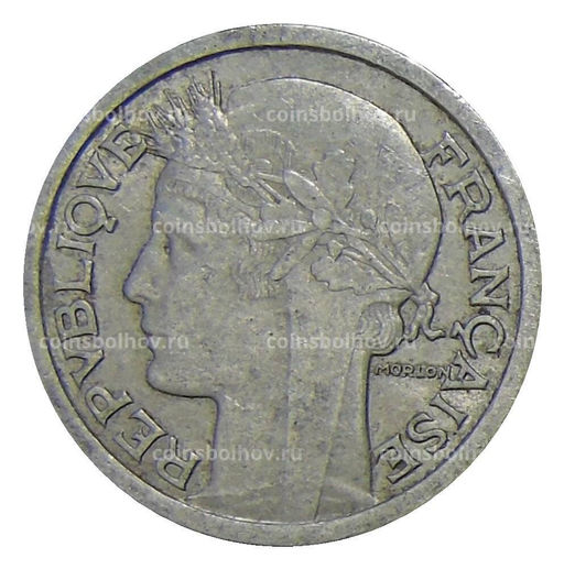Монета 1 франк 1947 года В Франция