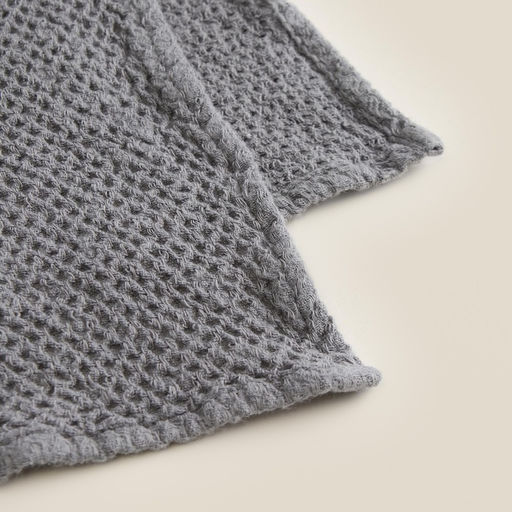 Полотенце кухонное SL HOME Linen, серое, однотонное, 38×65 см